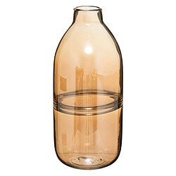 Atmosphera Vase Design Bouteille en Verre Line 30cm Ambre