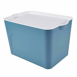 Paris Prix Boîte de Rangement Déco Pratique 24L Bleu