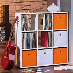 Paris Prix Étagère 9 Compartiments Kase 109cm Blanc pas cher