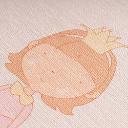 Paris Prix Tapis Rond Enfant Imprimé Bambini VI 160cm Rose pas cher