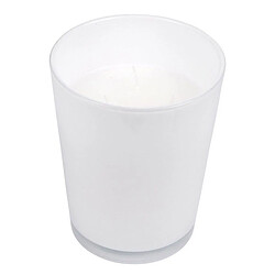 Paris Prix Bougie en Verre Parfumée Design Élégant 16cm Blanc