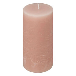 Atmosphera Bougie Cylindrique Rustic 14cm Rose Clair