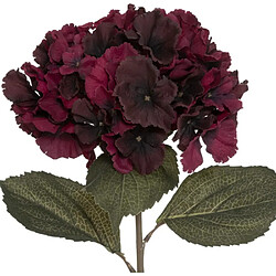 Atmosphera Fleur Artificielle Hortensia 83cm Rouge Foncé