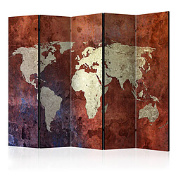 Paris Prix Paravent 5 Volets Iron Continents 172x225cm