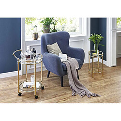 Paris Prix Desserte de Cuisine Design Laitonné 79cm Or