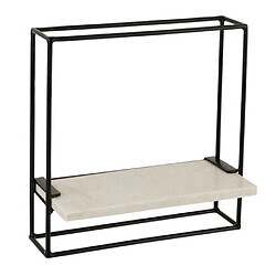 Paris Prix Étagère Murale 1 Plateau 35cm Noir & Blanc