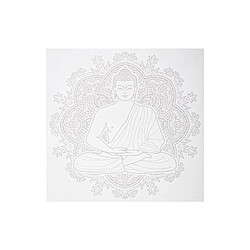 Atmosphera Sticker Déco Bouddha 40x40cm Gris