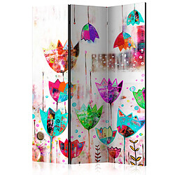 Paris Prix Paravent 3 Volets Colorful Tulips 135x172cm