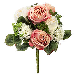Atmosphera Bouquet de Fleurs Vero 35cm Rose & Blanc