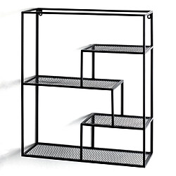 Paris Prix Étagère Murale 3 Niveaux Inaya 60cm Noir