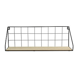 Paris Prix Étagère Murale Design Hulka 45cm Naturel & Noir