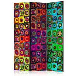 Paris Prix Paravent 3 Volets Colorful Abstract Art 135x172cm