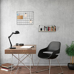 Paris Prix Étagère Murale Design Hulka 45cm Naturel & Noir