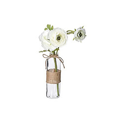 Atmosphera Fleurs Artificielles & Vase Camelia 39cm Blanc