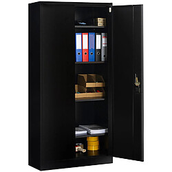 Idmarket Armoire métallique 80 cm 5 niv