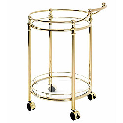 Paris Prix Desserte de Cuisine Design Laitonné 79cm Or