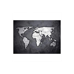 Atmosphera Sticker Mural Déco Map Monde 50cm Noir