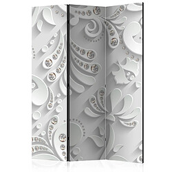 Paris Prix Paravent 3 Volets Flowers in Crystals 135x172cm
