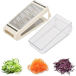 Vendos85 Râpe multifonction en acier inoxydable avec poignée ergonomique
