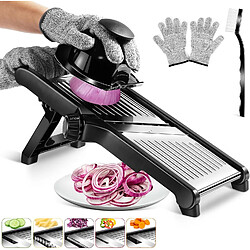 Vendos85 Mandoline Réglable 1–9 mm Acier Inox Antidérapante