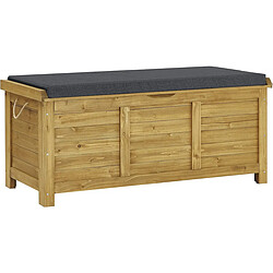 Habitat Et Jardin Coffre de jardin Gana en bois - 125 x 60 x 55 cm - Marron