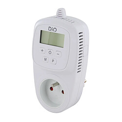 DIO CONNECTED HOME Prise connectée thermostatique - 3680W - chauffage + clim - Blanc - DiO