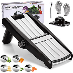 Vendos85 Mandoline Réglable 5 Lames en Acier Inoxydable