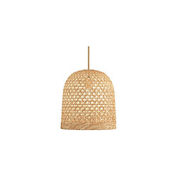 Acheter ICONIK INTERIOR Suspension en rotin - Lampe suspendue design boho Bali - 30cm- Rava Naturel