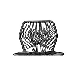 ICONIK INTERIOR Chaise d'extérieur - Chaise de jardin - Frony Noir pas cher