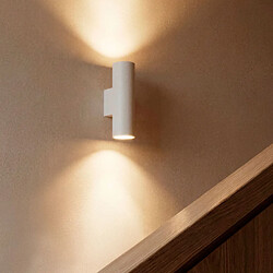 Ledkia Applique Murale Plâtre Éclairage Double Face Alejandrita Blanc