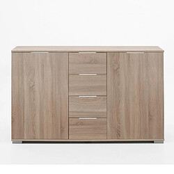 Inside 75 Commode ENSSE 4 tiroirs 2 portes chêne