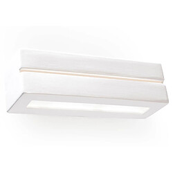 Sollux Applique murale à 1 ampoule en céramique blanche, E27