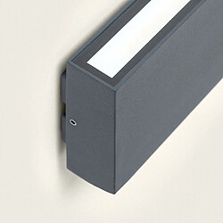 Ledkia Applique murale LED Brooky L - Anthracite pas cher