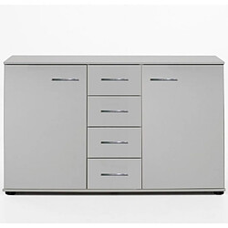 Inside 75 Buffet CARAMELLA 4 tiroirs 2 portes blanc mat