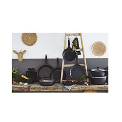 Poêle wok 30cm noir - 386609 - BAUMALU