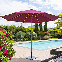 Hesperide Parasol droit Rond Tinaei - Diam. 300 cm - Bordeaux