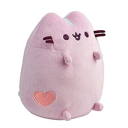 Pusheen Peluche Mascotte 18cm avec Cœur Brodé Ultra Doux Lilas
