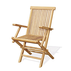 Avis Concept Usine Table de jardin ovale et 4 chaises et 2 fauteuils en teck KAJANG