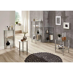 Avis Paris Prix Table d'Appoint Ronde Design Eliot 47cm Transparent