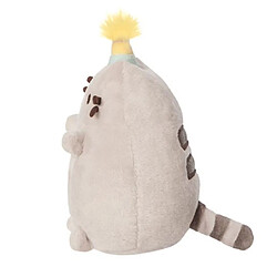 Pusheen Peluche Mascotte 12cm avec Bonnet d'Anniversaire Design Charmant Gris clair