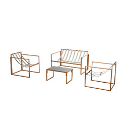 Acheter Concept Usine Salon de jardin effet bois RABAT