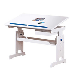 Paris Prix Bureau Enfant Pupitre School 109cm Blanc