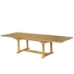 Acheter Concept Usine Salon de jardin teck 12 places table rectangulaire 10 chaises KAJANG