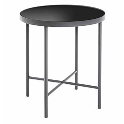 Paris Prix Table d'Appoint Design Laila 47cm Noir