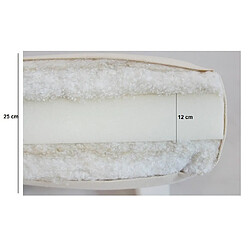 Acheter Inside 75 Pouf SENZA pin naturel coloris beige de 90 x 100 cm.