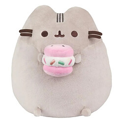 Pusheen Peluche 24cm avec Sandwich Crème Glacée Design Charmant Gris clair