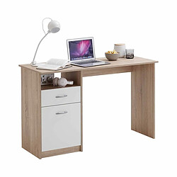 Paris Prix Bureau Design 1 Porte & 1 Tiroir Sonka 123cm Naturel