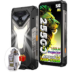 Ulefone Armor 34 Pro 5G Téléphone Portable Incassable 512Go 25500mAh Android 15 Projecteur Smartphone