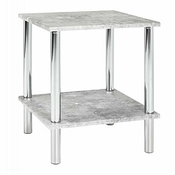 Paris Prix Table d'Appoint Effet Béton Miguel 47cm Gris