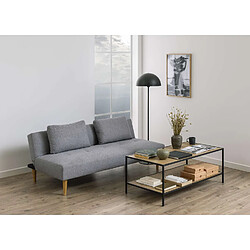 Toilinux Canapé convertible Lucca - 3 places - Gris